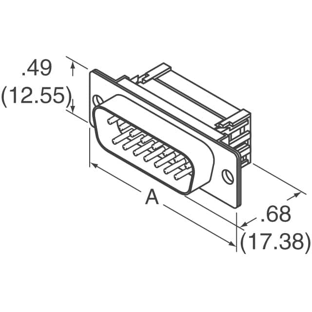 A-DSF 37 LPIII/Z-UNC Assmann WSW Components  D-Sub Connector Assemblies